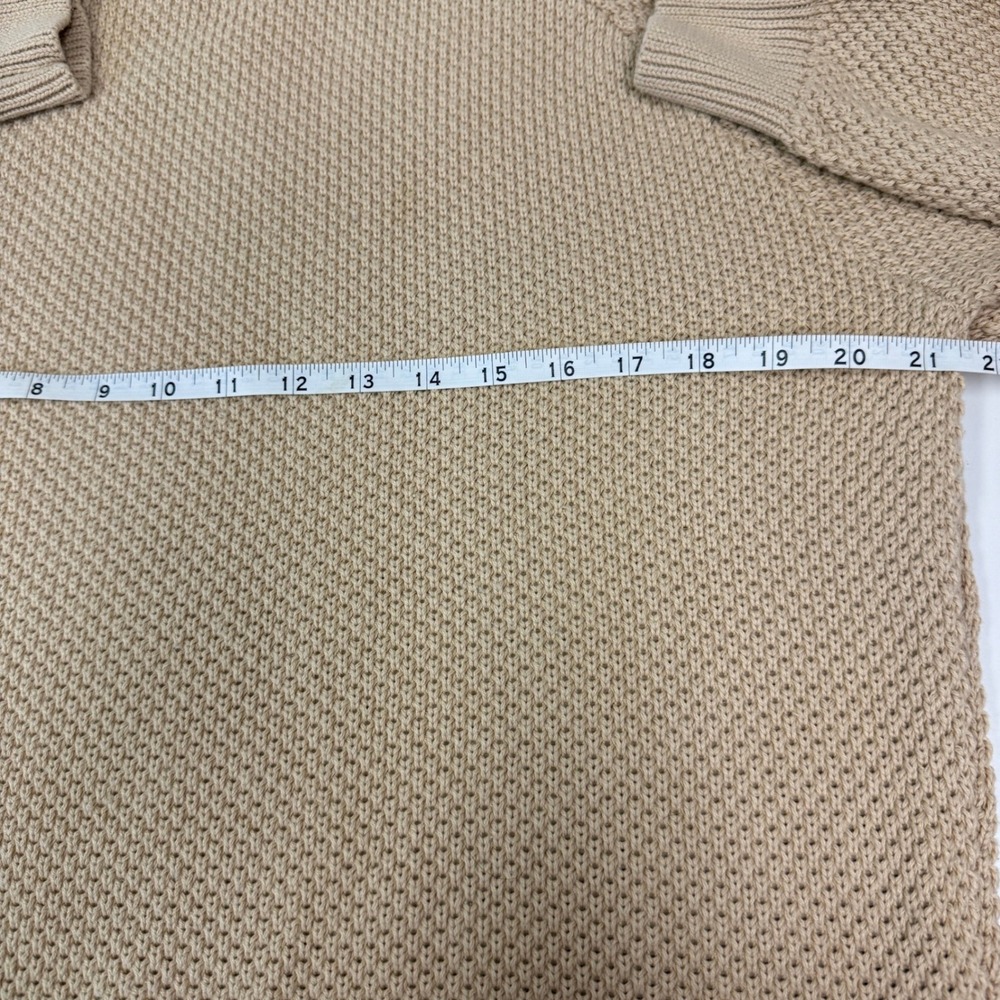 The Normal Brand Mens Moss Stitch Crew Tan Size Large Fisherman Preppy Neutral - Picture 8 of 10